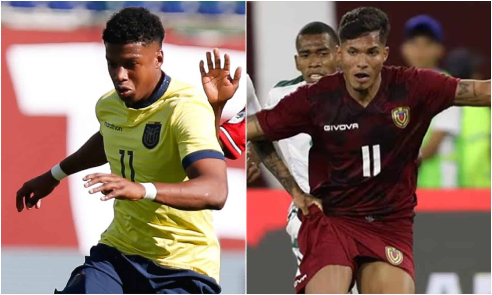 Ecuador vs. Venezuela se miden por el Preolímpico Sudamericano Sub 23.
