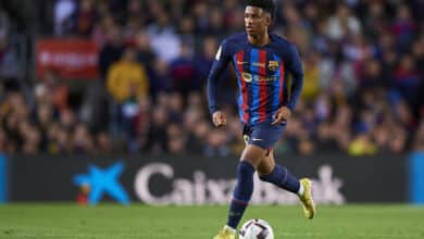 Alejandro Baldé lesionado en el Barcelona hoy