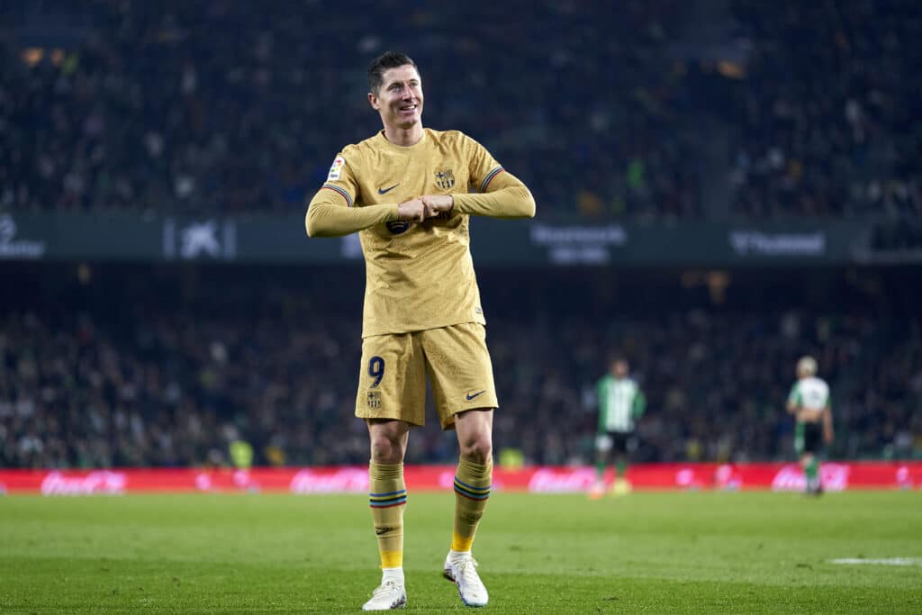 Osasuna vs Barcelona: Robert Lewandowski es el máximo goleador de la Liga Española (Photo by Mateo Villalba/Quality Sport Images/Getty Images)