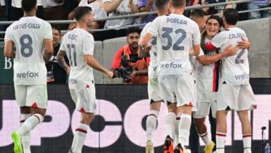 Boca va por Luka Romero: aquí festejando su gol con Milan