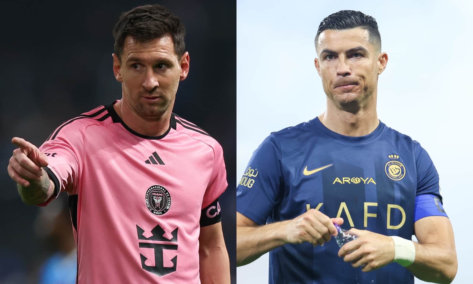 Lionel Messi y Cristiano Ronaldo en el fifpro