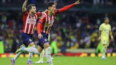 Jesús Chiquete Orozco en un Chivas vs Pumas Liga MX