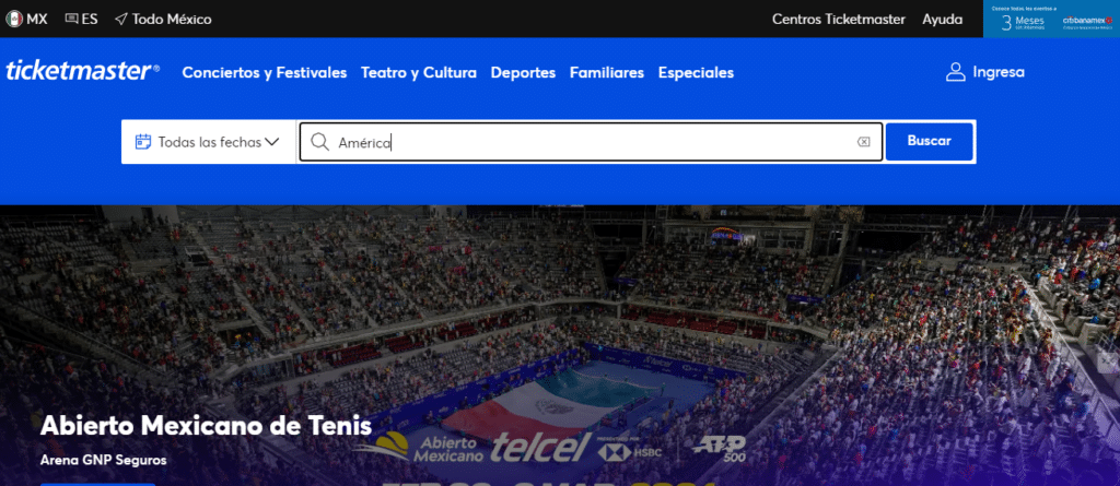 boletos América vs Chivas estadio azteca concacaf ticketmaster inicio