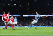 Manchester City vs Arsenal Nathan Ake Copa FA Premier League
