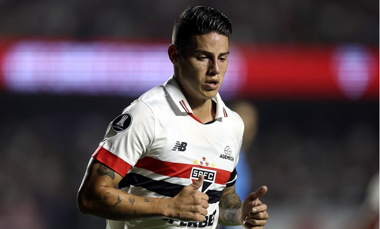 James Rodríguez con Sao Paulo en el Brasileirao y Copa Libertadores
