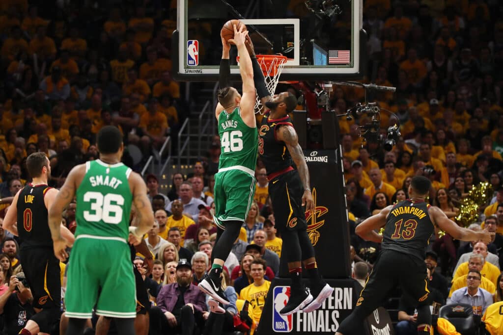 Boston vs Dallas final nba LeBron James Aron Baynes
