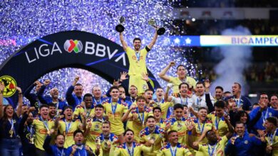 Henry Martin celebra el campeonato del Clausura 2024 de la Liga MX en la final de América vs Cruz Azul vs América