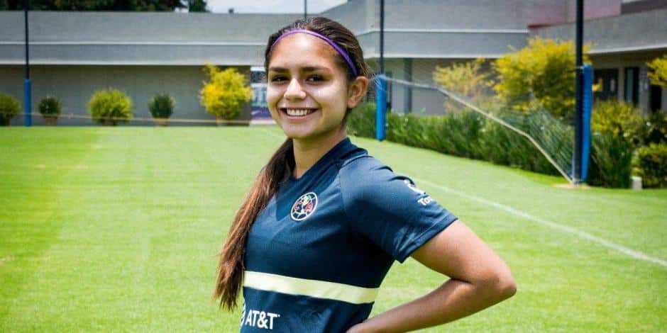 Jana Gutiérrez con el Club América Femenil