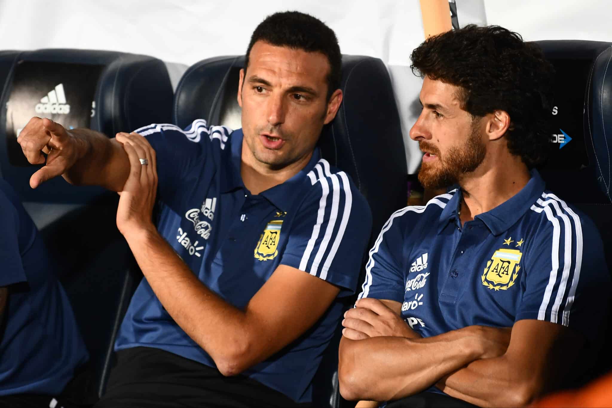 Lionel Scaloni y Pablo Aimar Selección Argentina