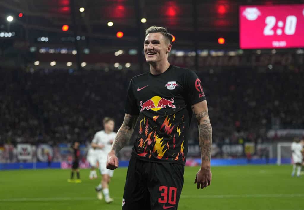 Benjamin Sesko es una de las jóvenes figuras del RB Leipzig. (Photo by Ulrik Pedersen/DeFodi Images via Getty Images)