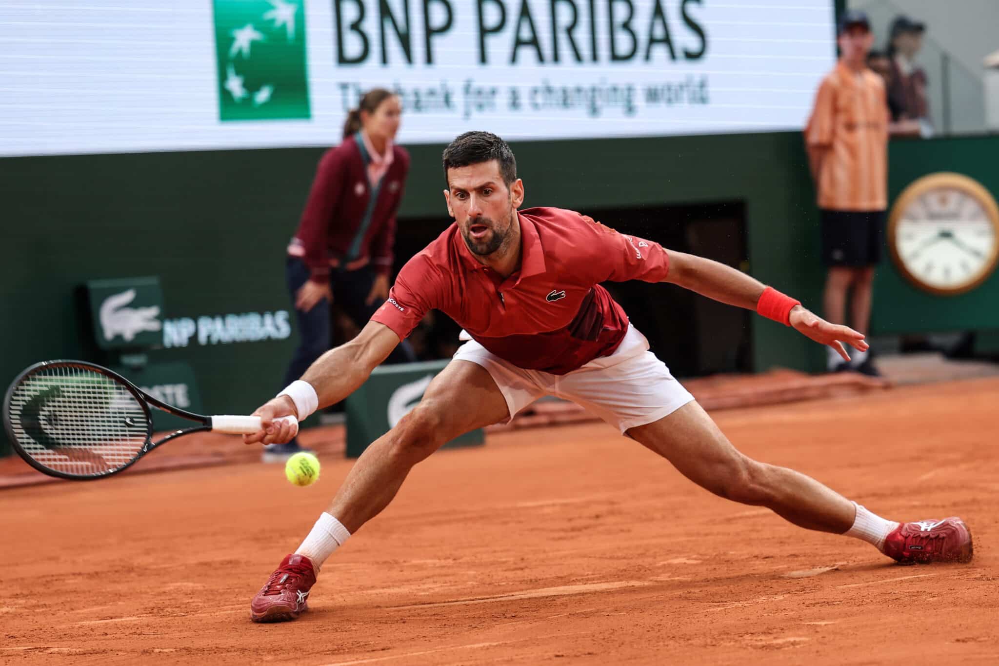 Novak Djokovic en Roland Garros