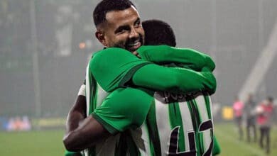 Edwin Cardona con Atlético Nacional vs. Chicó, partido de la fecha 12 de la Liga BetPlay