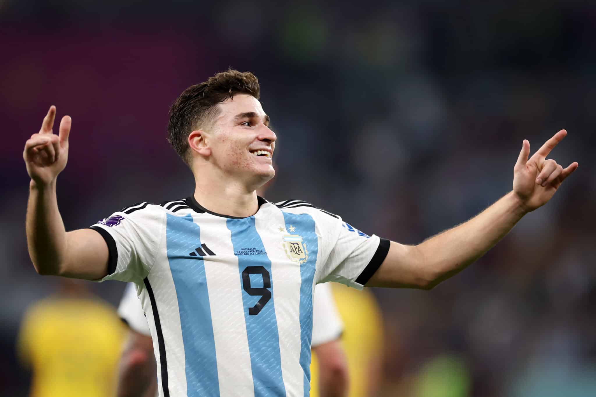 julian será uno de los protagonistas de argentina vs marruecos. el partido se jugará en Francia, Paris. Foto de getty