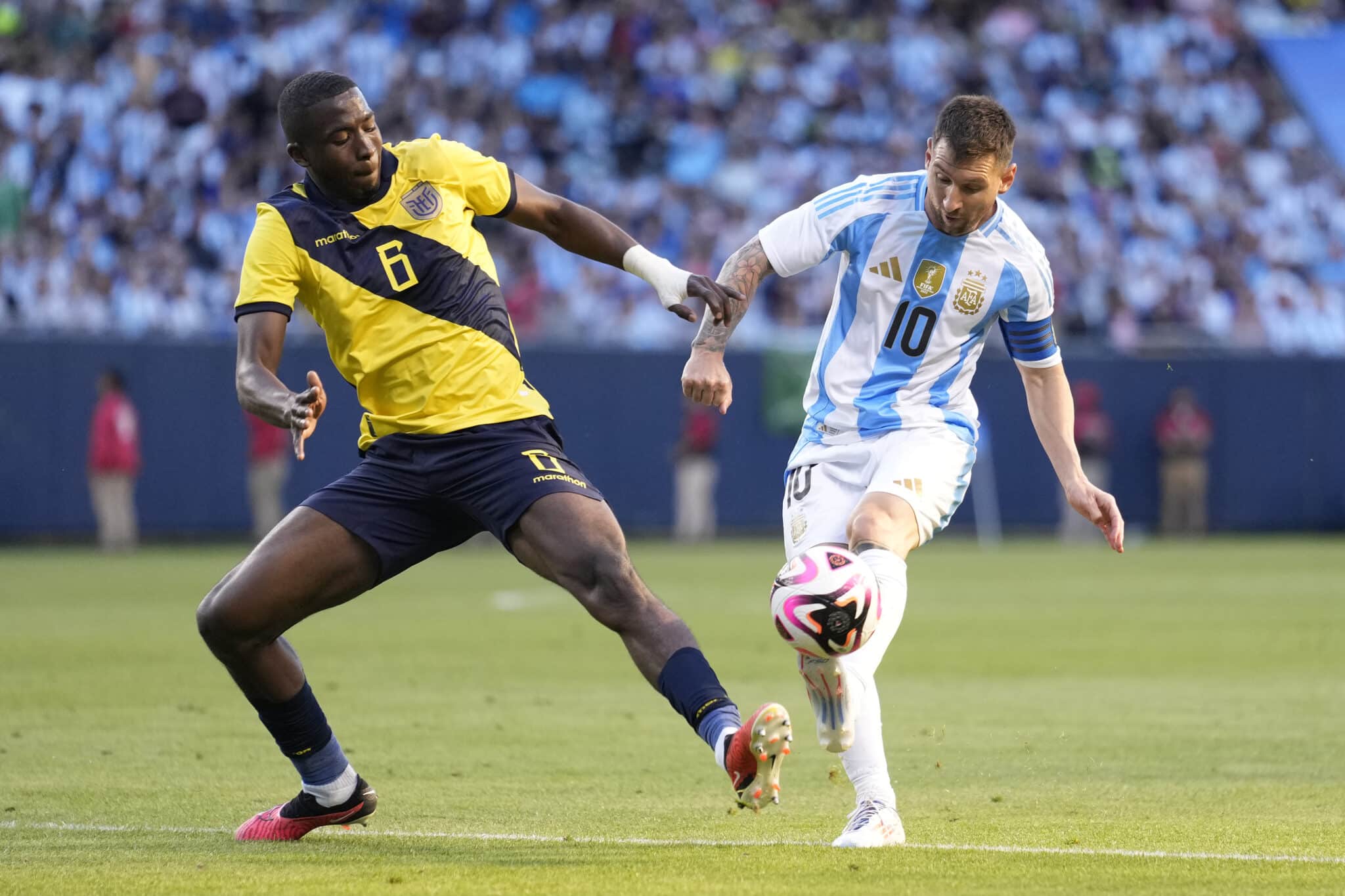 Doblete de Messi ante Venezuela (Getty Images)