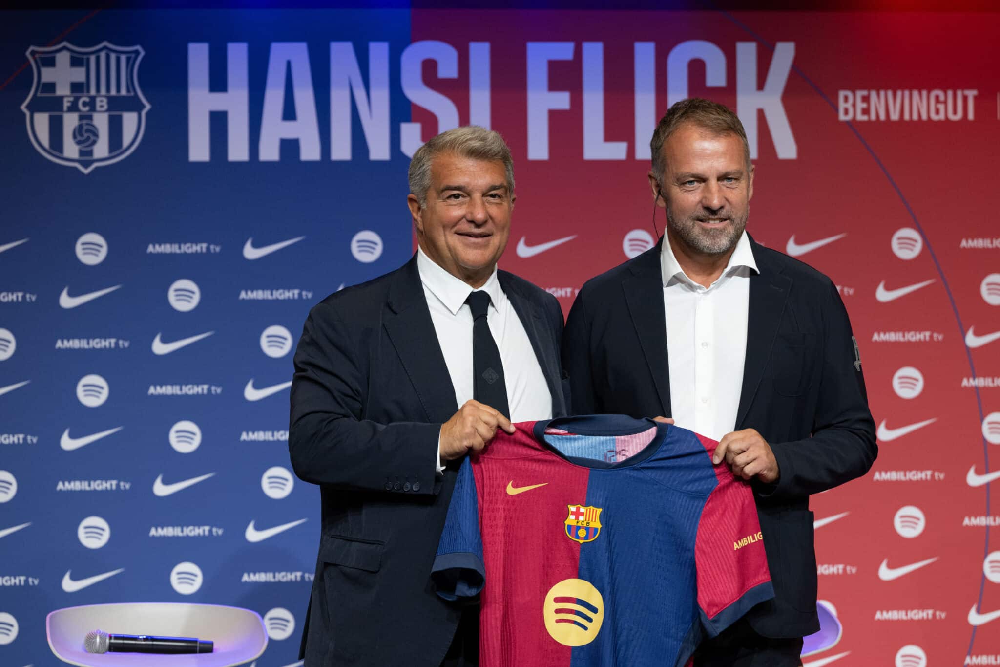 flick con laporta seguiran con barcelona hoy