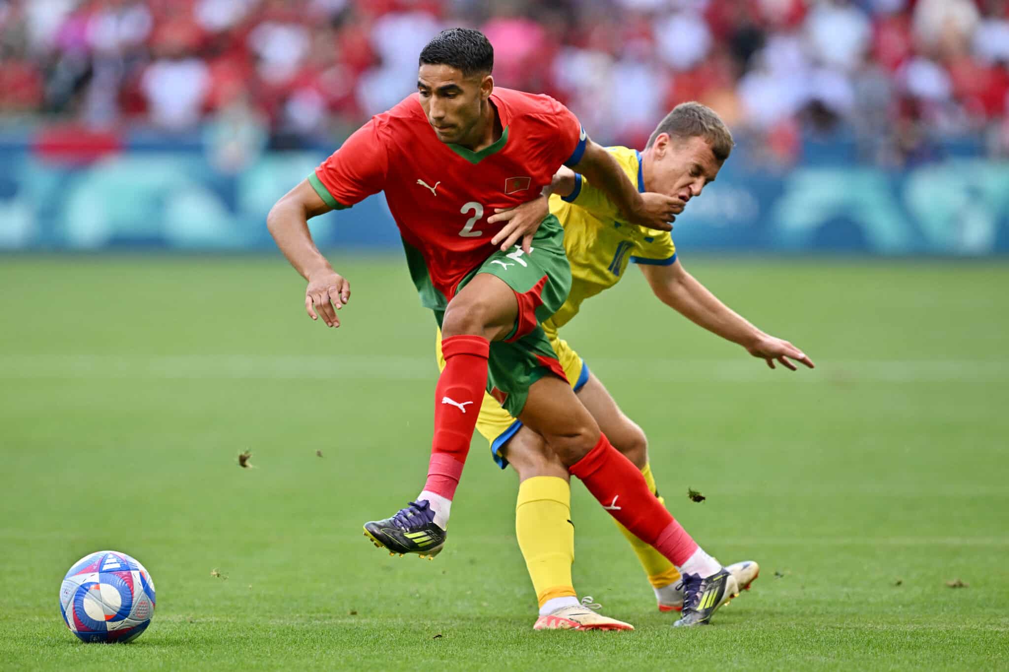 Marruecos vs. Ucrania por la fecha 2 del Grupo B de los Juegos Olímpicos de París 2024