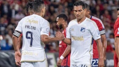 Radamel Falcao Millonarios vs. Bucaramanga Liga BetPlay 2024