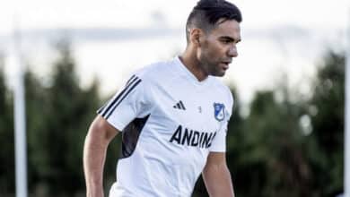 Radamel Falcao García con Millonarios 2024, partido Medellín vs. Millonarios