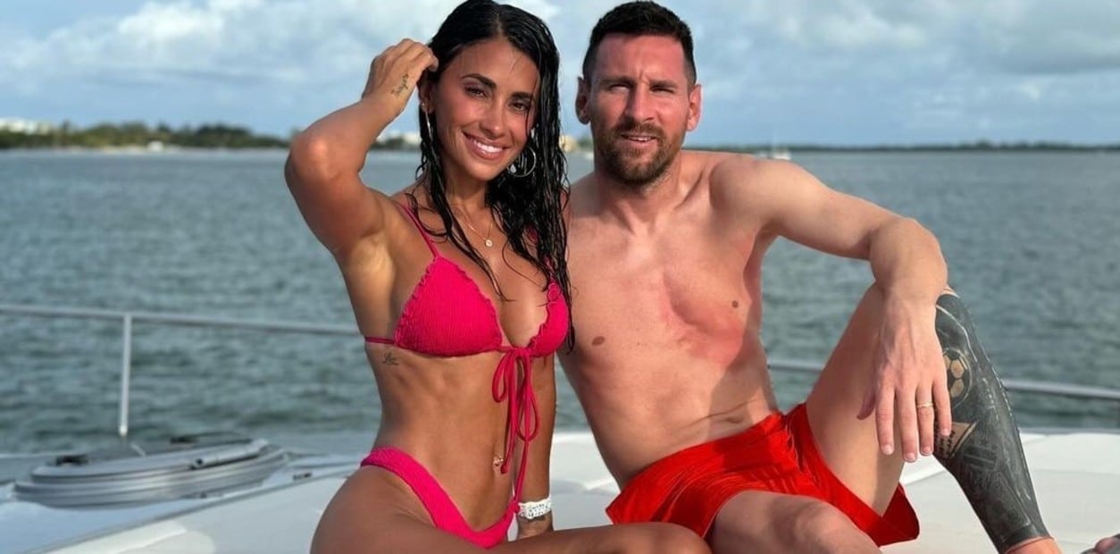 Lionel Messi y Antonella Roccuzzo