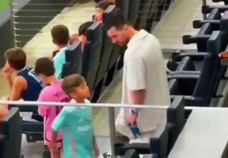 Lionel Messi y el hijo de Luis Suárez