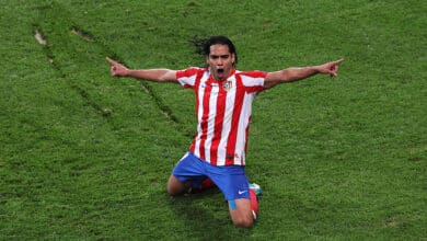 Radamel Falcao en su mejor época con el Atlético de Madrid