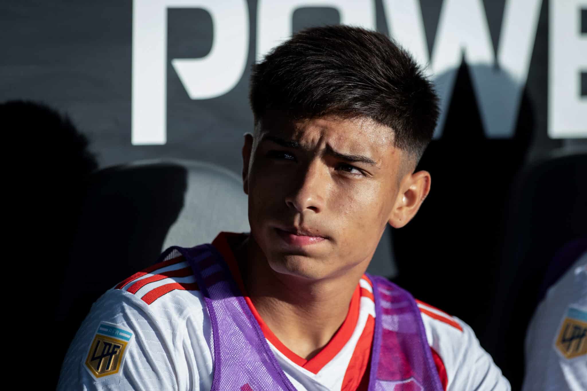 Agustín Ruberto: primer gol con River luego de su lesión. (Getty Images)