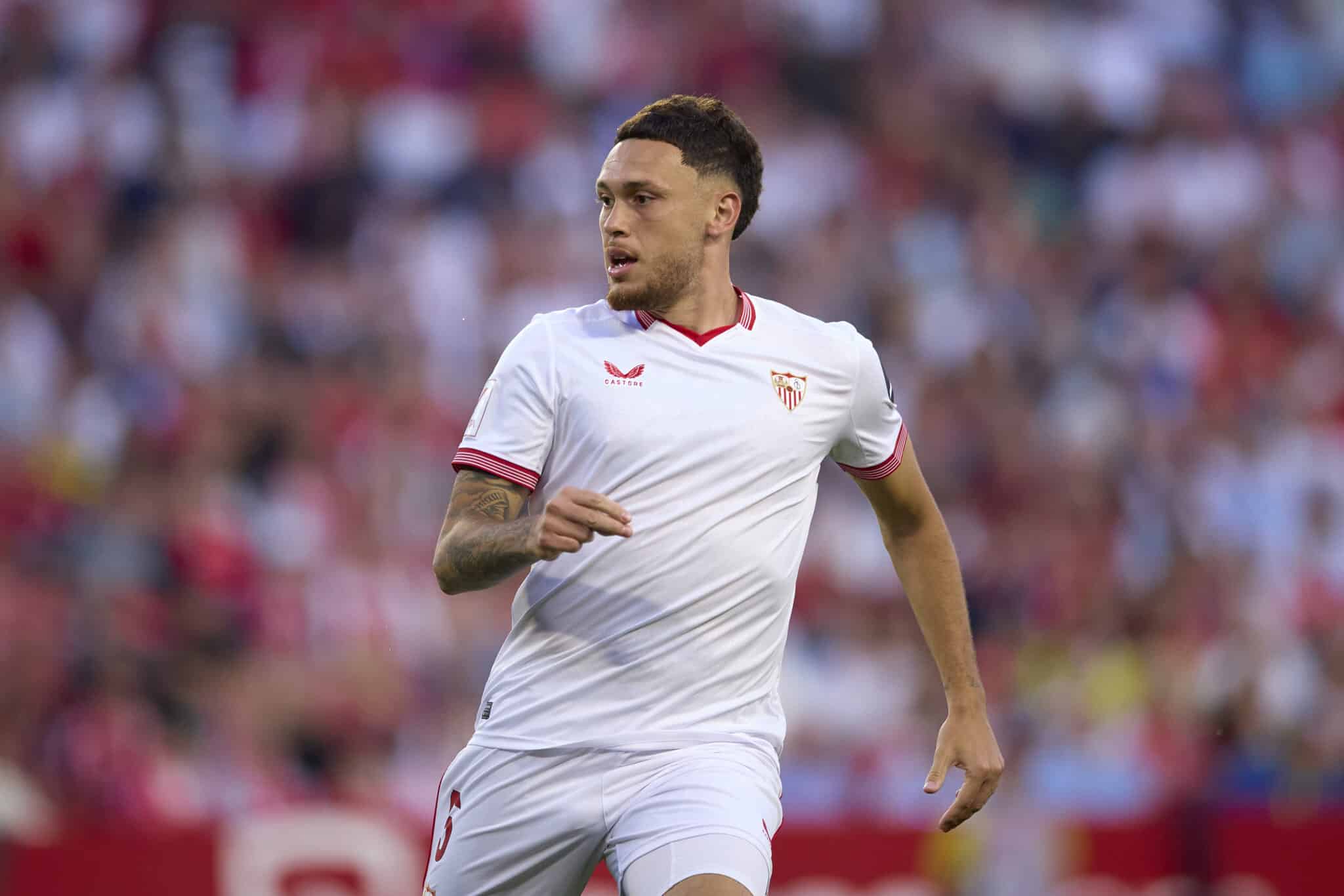 Lucas Ocampos en el partido Sevilla vs Granada en LaLiga 2023-24