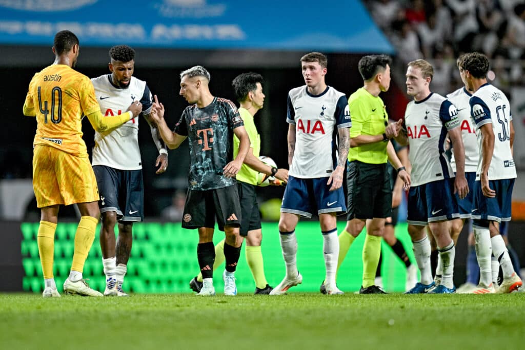 Tottenham vs Bayern Múnich: Se vuelven a enfrentar en la pretemporada del fútbol europeo. (Photo by ANTHONY WALLACE/AFP via Getty Images)