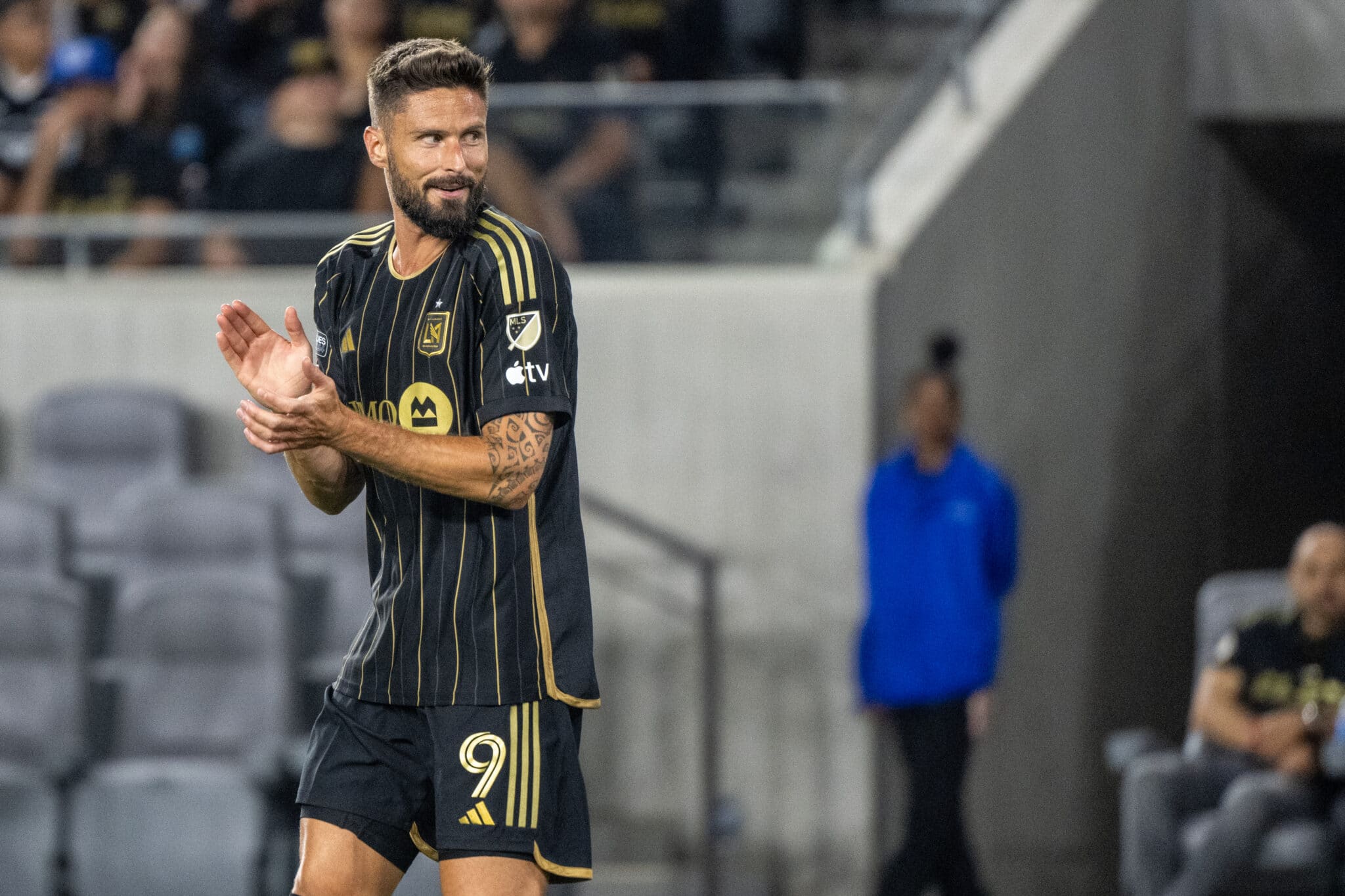 Olivier Giroud en el juego de la Leagues Cup 2024 Los Ángels vs San Jose Earthquakes. Los Ángeles vs Colorado Rapids