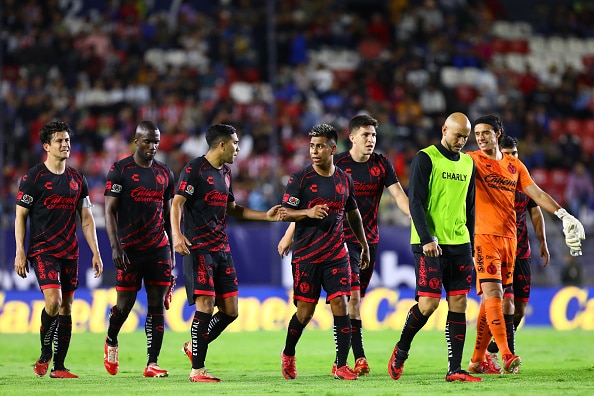 Jugadores de Tijuana durante el juego contra Atlético San Luis en el Apertura 2024 de la Liga MX. Vancouver vs Tijuana Tijuana vs Santos Tijuana vs Monterrey