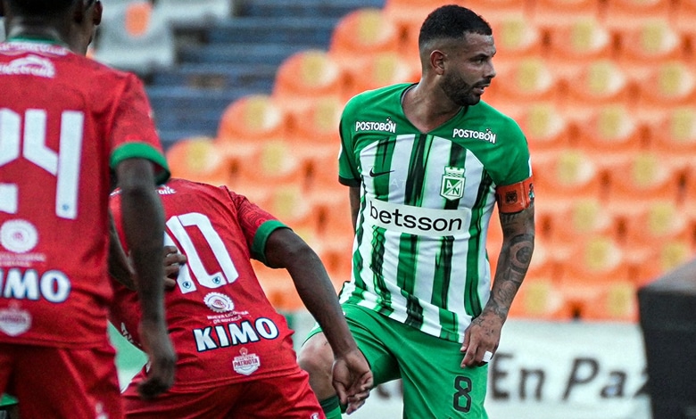 Edwin Cardona con Atlético Nacional en la Liga BetPlay 2024