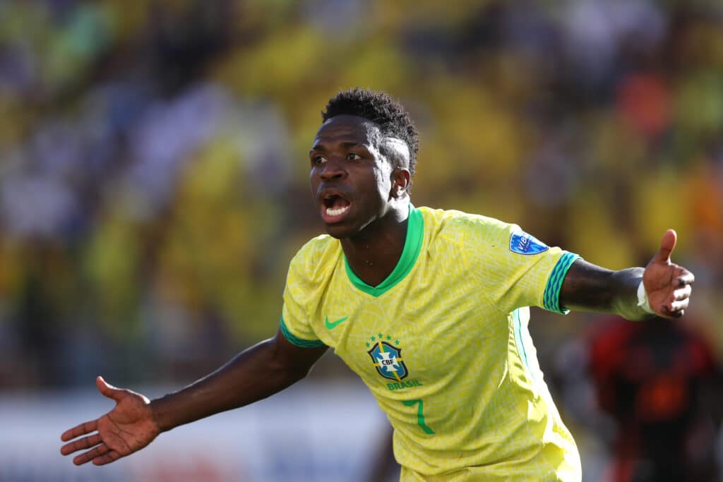 Ecuador vs Brasil: Vinicius esta llamado a ser uno de los protagonistas con Ancelotti. (Photo by Mark Leech/Offside/Offside via Getty Images)