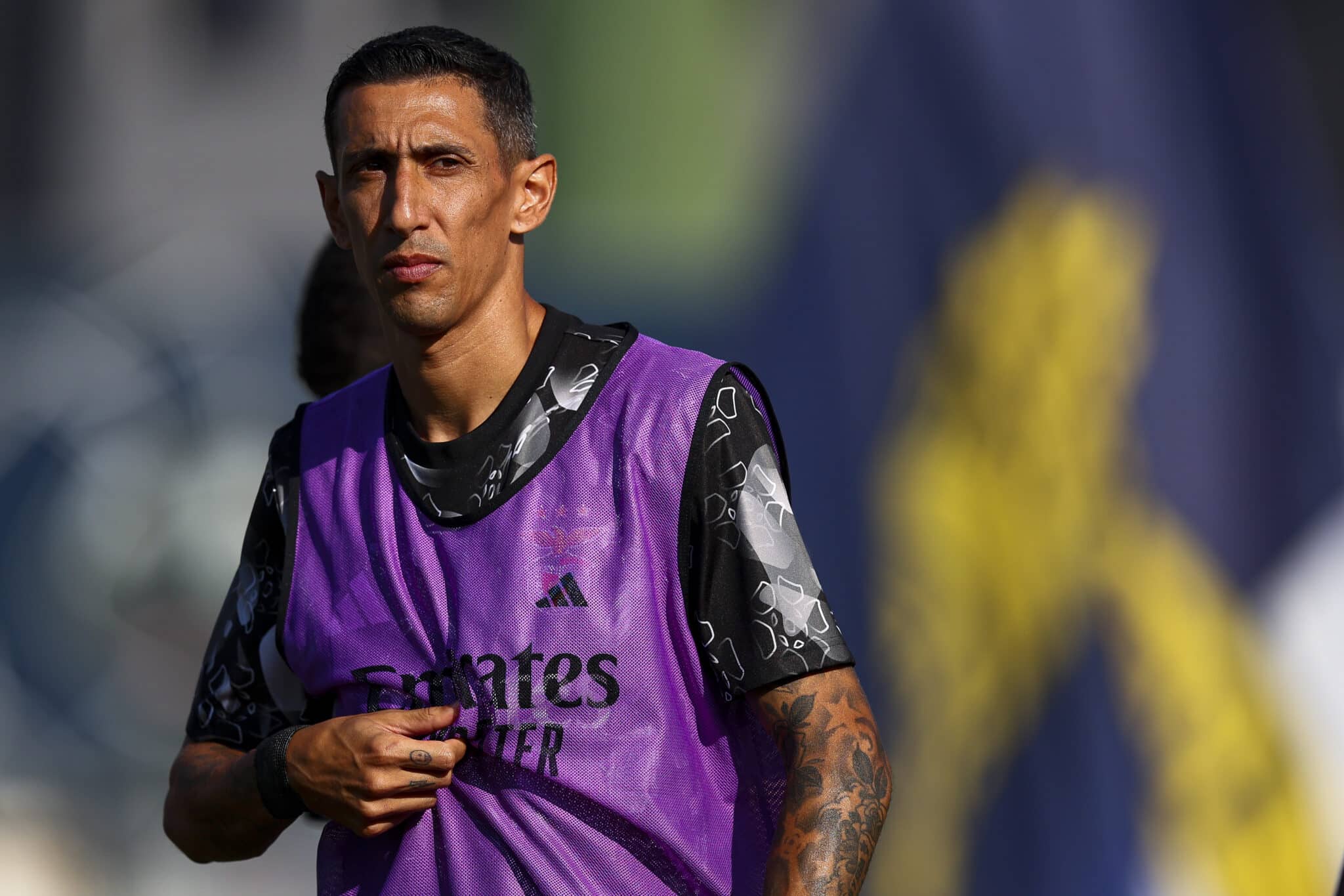Ángel Di María entrenamiento en Benfica