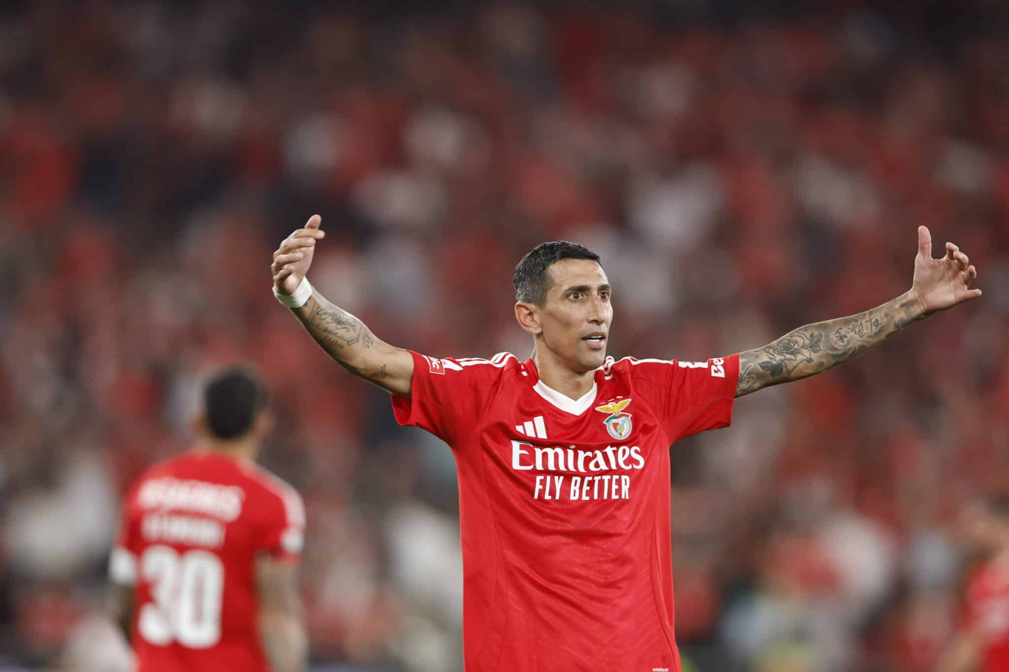 Ángel Di María vuelve a ser titular en Benfica