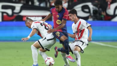 Lamine Yamal en Rayo Vallecano vs Barcelona