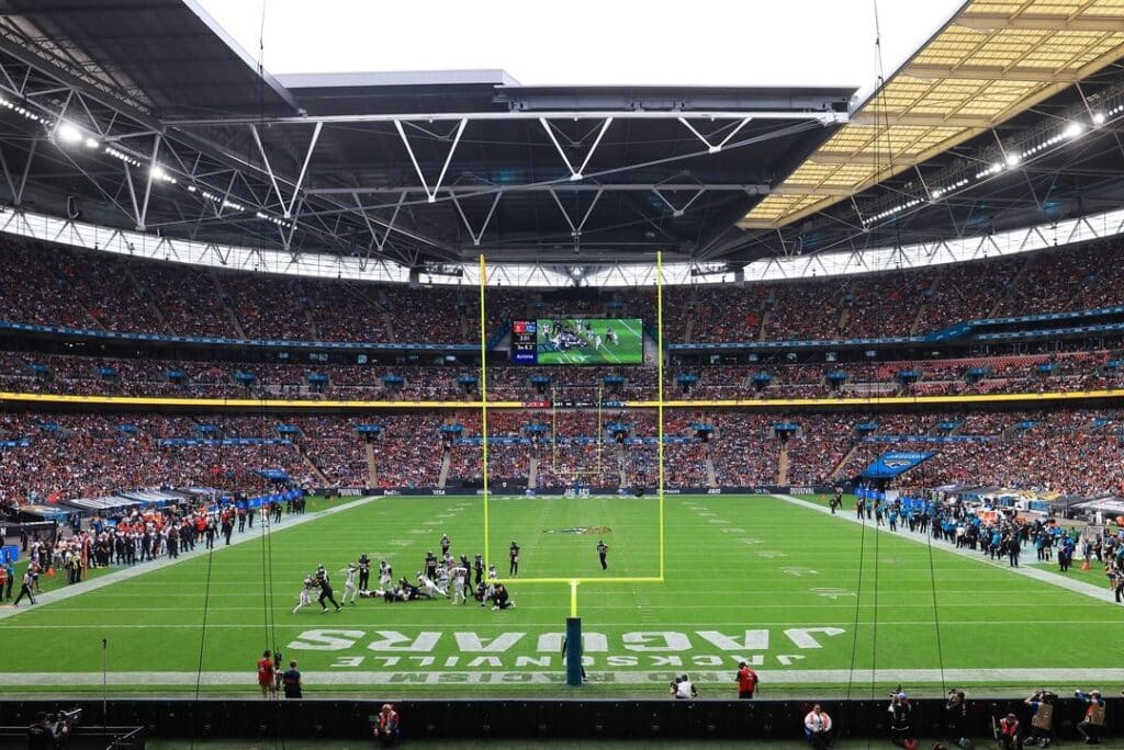 Wembley Stadium es el lugar que más partidos de la NFL albergó por fuera de Estados Unidos.
