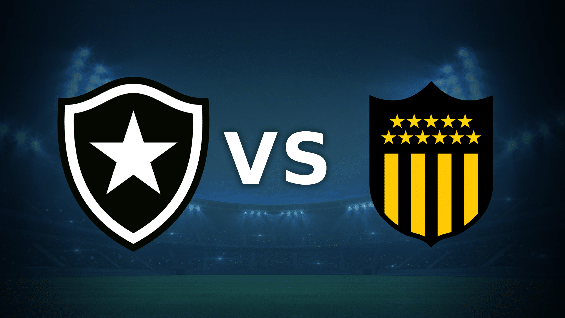 Botafogo vs Peñarol, duelo de ida en Río de Janeiro por la semi de la Copa Libertadores.