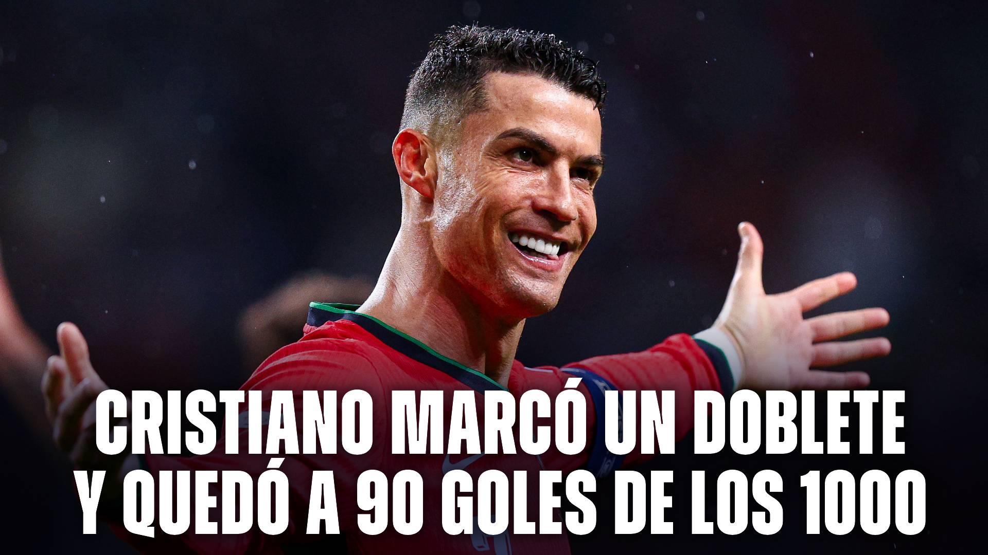 Cristiano Ronaldo marcó un doblete en la goleada de Portugal vs. Polonia