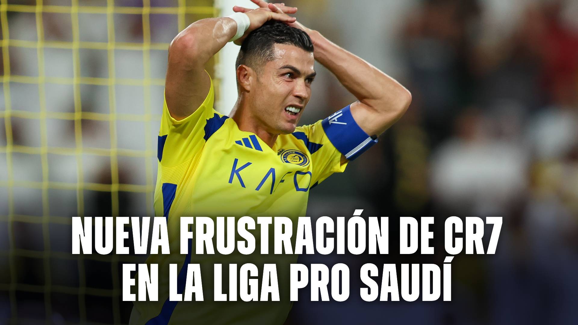 Cristiano Ronaldo nueva frustración en la Liga Pro de Arabia Saudita