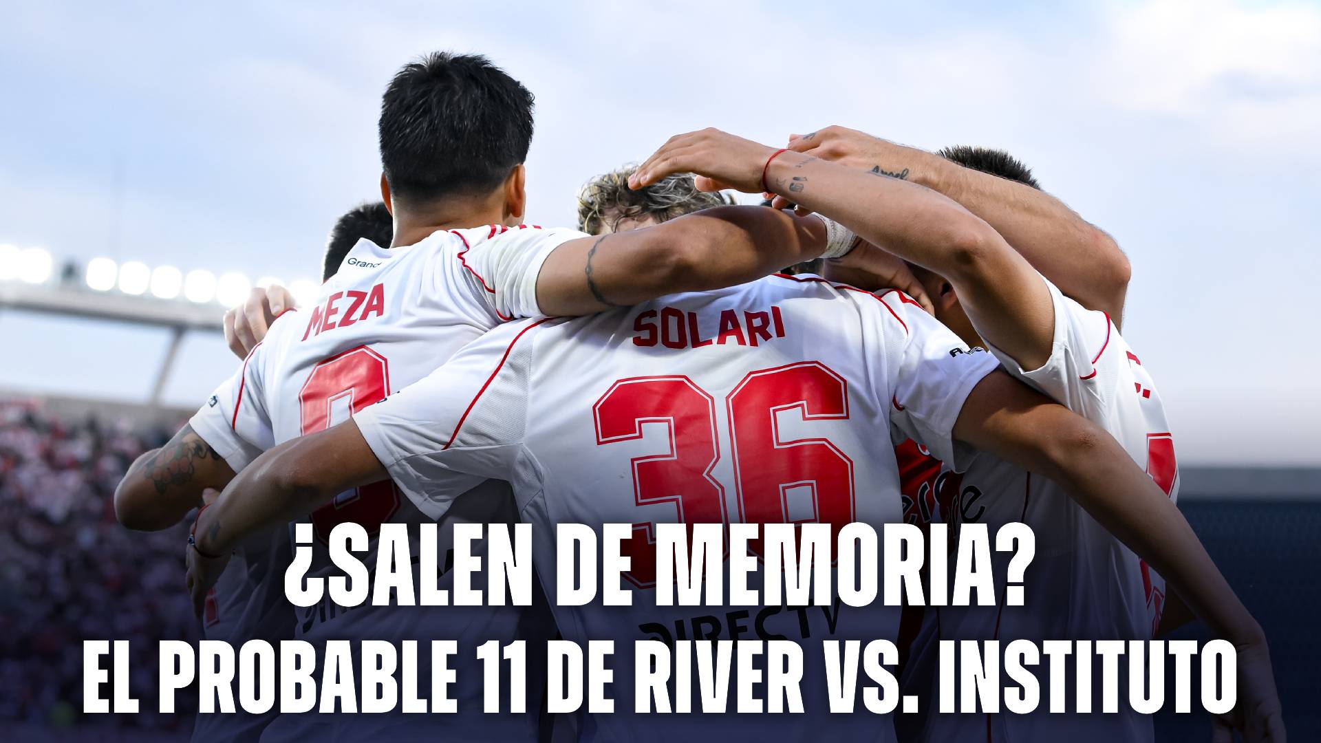 Probable formacion de River vs. Instituto