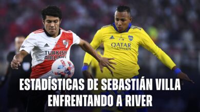 Los números de Sebastián Villa enfrentando a River Plate