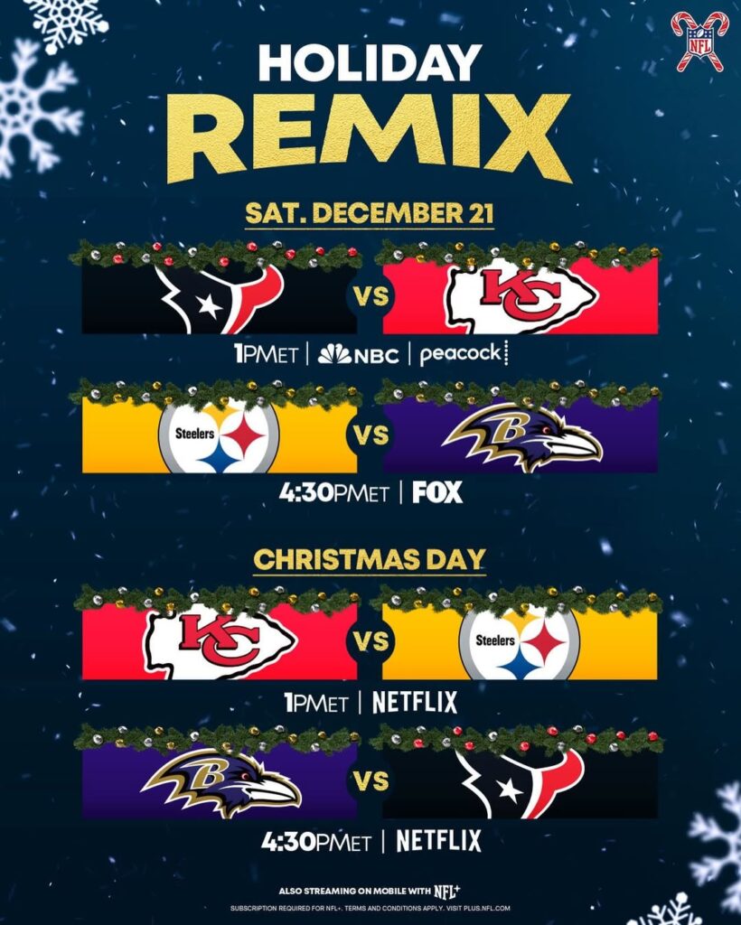 Estos son los partidos que tendrá este sábado la NFL.