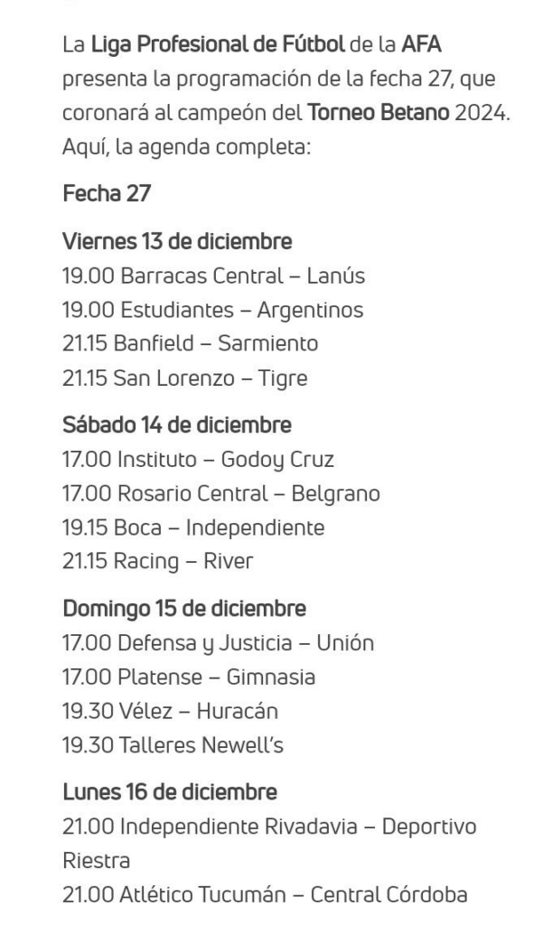 se define el fútbol argentino