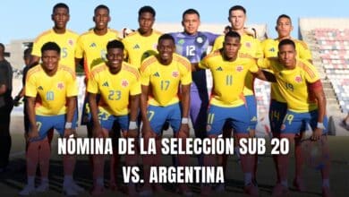 Argentina vs. Colombia Sub 20 nomina