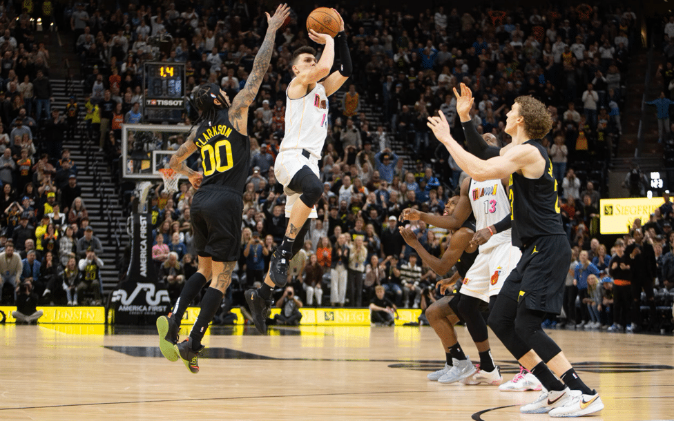 Miami Heat vs Utah Jazz será uno de los partidos especiales de la jornada de jueves de la NBA. (@NBA)