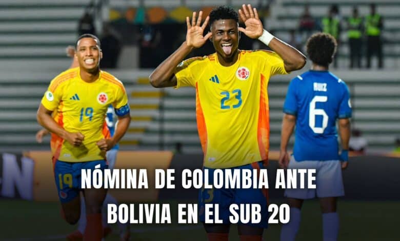 Colombia vs. Bolivia nómina