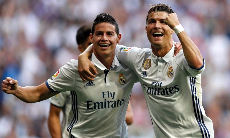 James Rodríguez Cristian Ronaldo Real Madrid