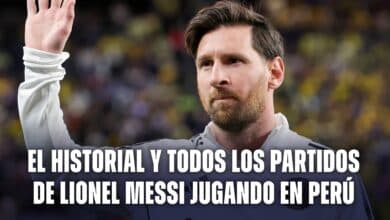 Historial de Lionel Messi jugando en Perú