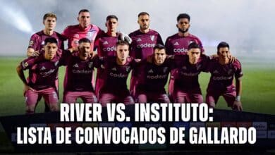 La lista de convocados de River vs Instituto