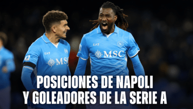 Napoli lidera la Serie A, estas son sus posiciones en la liga.